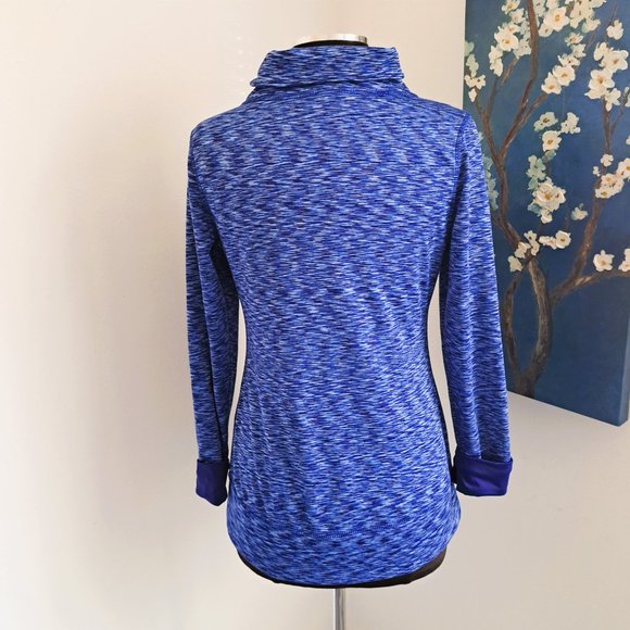 Layer 8 Women Activewear Tops Blue Print Color Size M Preowned Good Condition - Picture 2 of 9